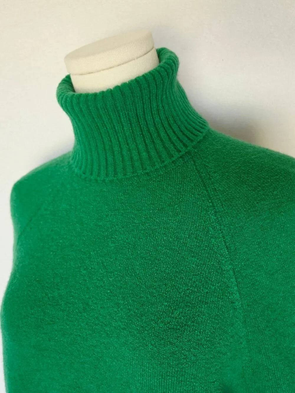 NEW J.CREW Supersoft Yarn Turtleneck Sweater Alpaca Wool Blend Green #AF023
